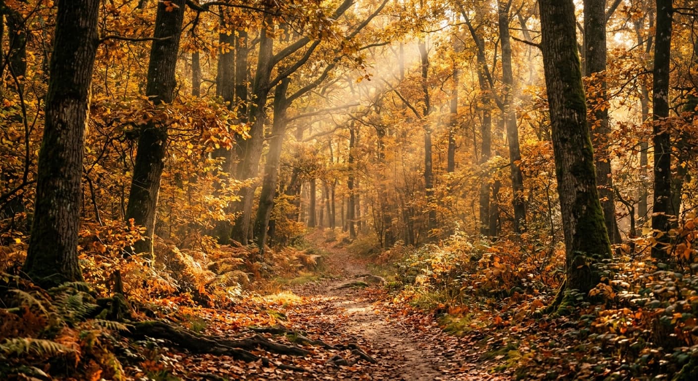 Forêt française — bois de chauffage artisanal